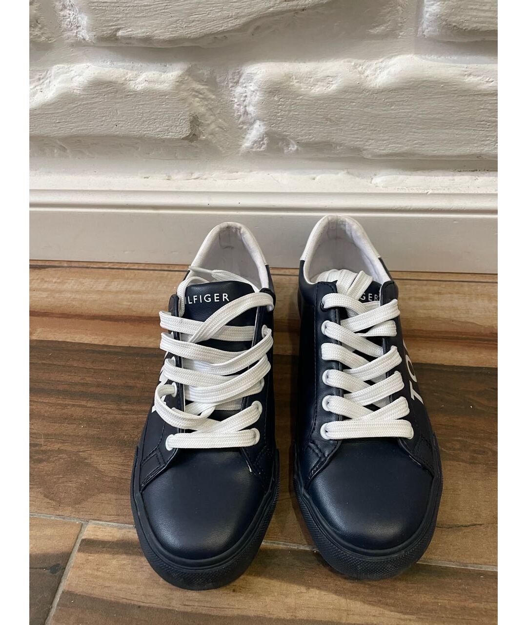 HILFIGER COLLECTION Темно-синие кожаные кроссовки, фото 2
