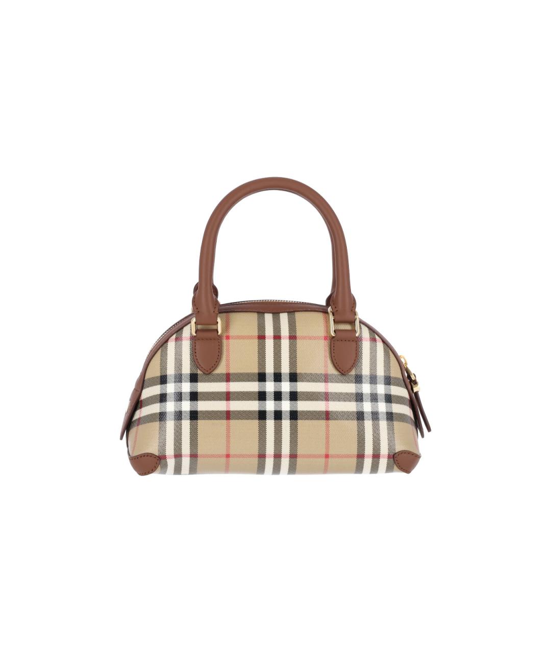 BURBERRY Бежевая хлопковая сумка тоут, фото 3