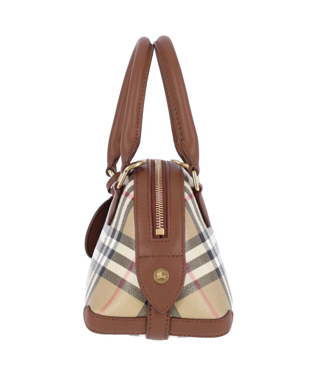 BURBERRY Бежевая хлопковая сумка тоут, фото 5