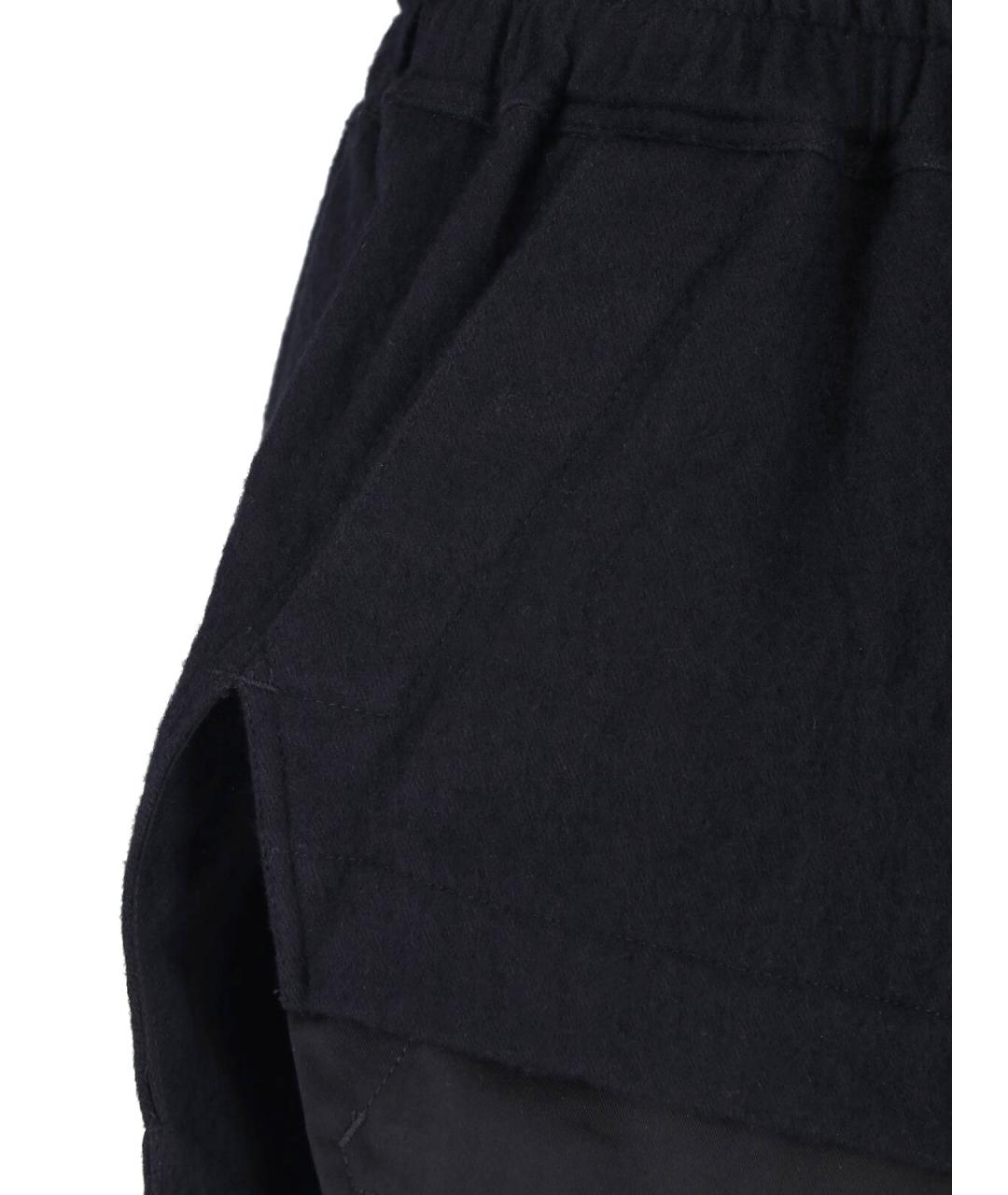 RICK OWENS Черные хлопковые шорты, фото 4
