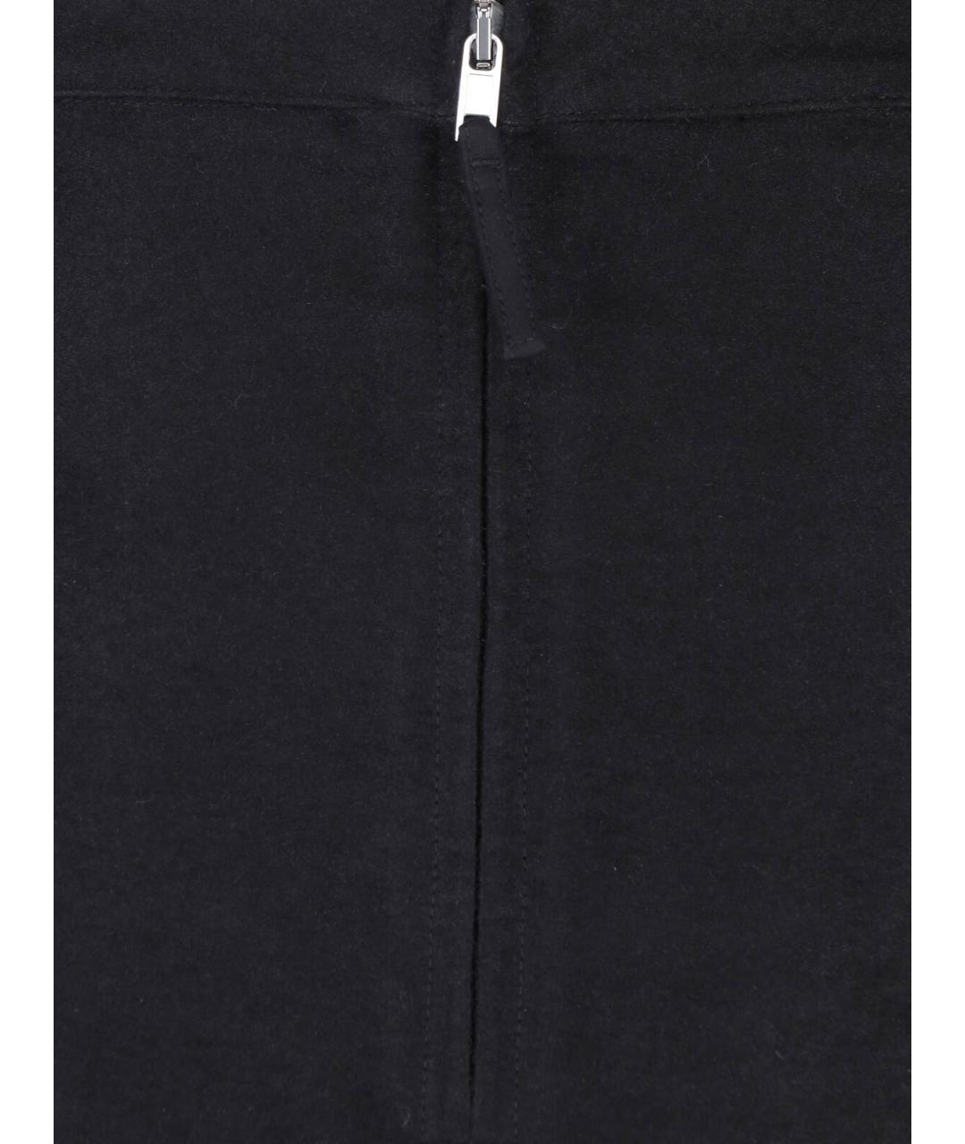 RICK OWENS Черная рами юбка мини, фото 5