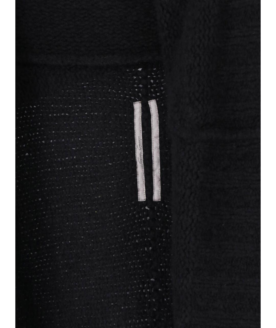 RICK OWENS Черный кашемировый кардиган, фото 4