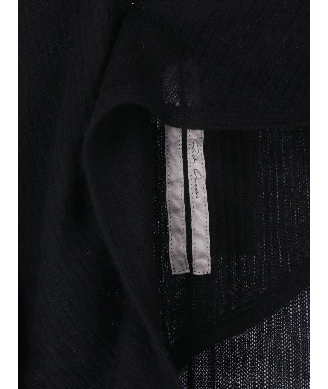 RICK OWENS Черное кашемировое вечернее платье, фото 3