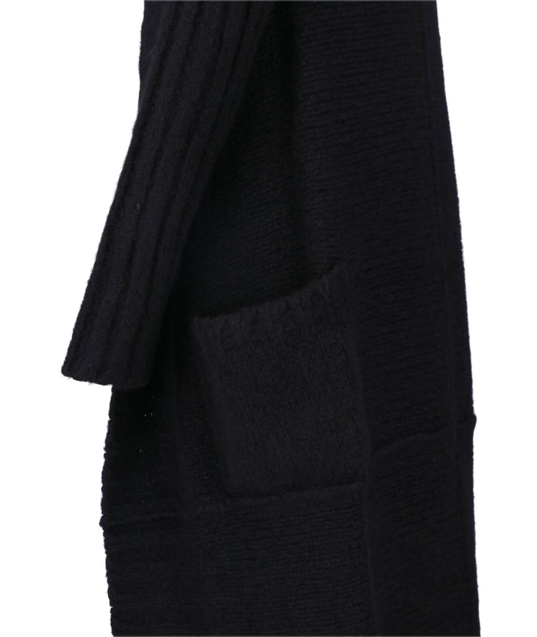 RICK OWENS Черный кашемировый кардиган, фото 3
