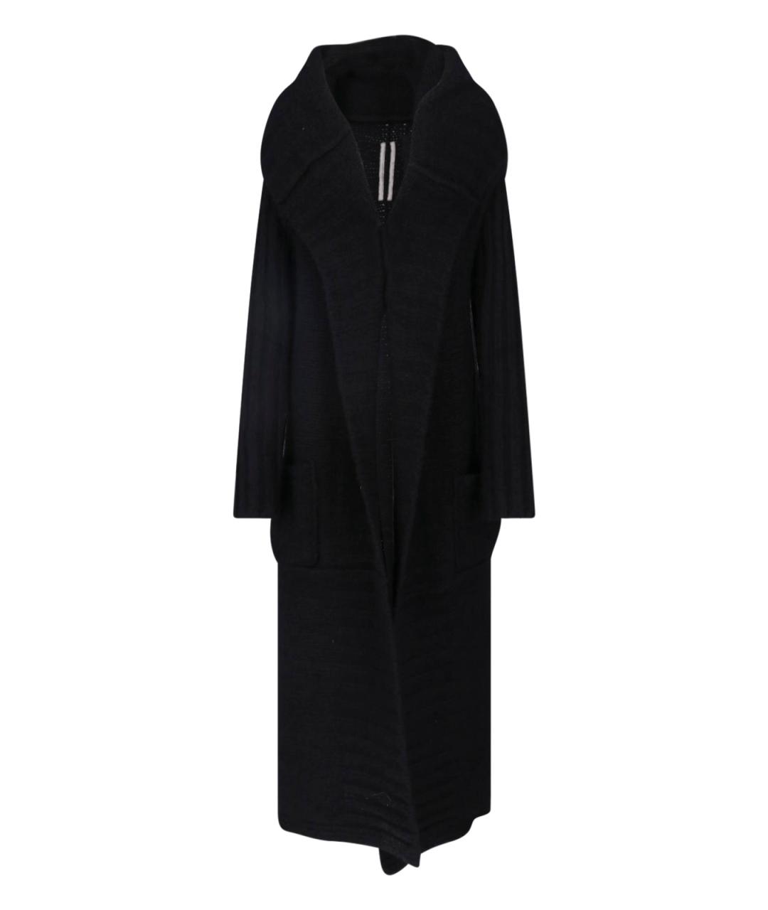 RICK OWENS Черный кашемировый кардиган, фото 1