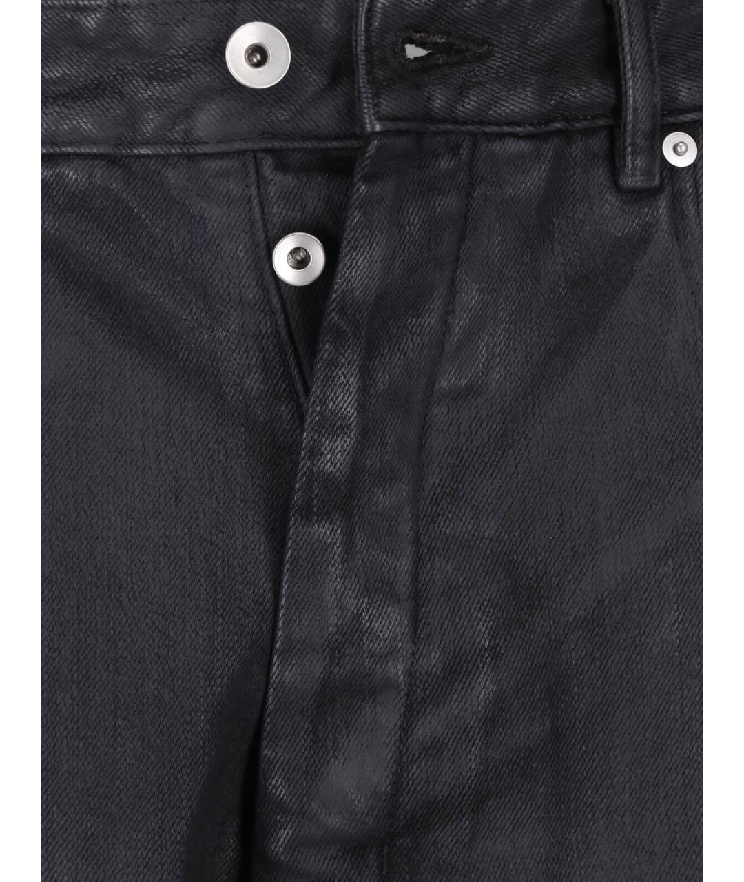 RICK OWENS DRKSHDW Черные хлопковые прямые джинсы, фото 5