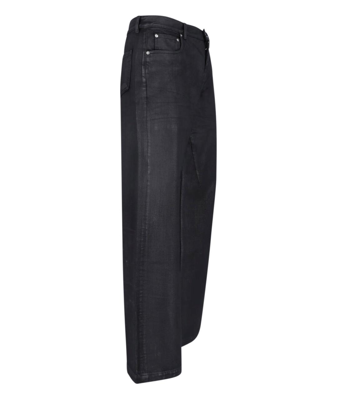 RICK OWENS DRKSHDW Черные хлопковые прямые джинсы, фото 3