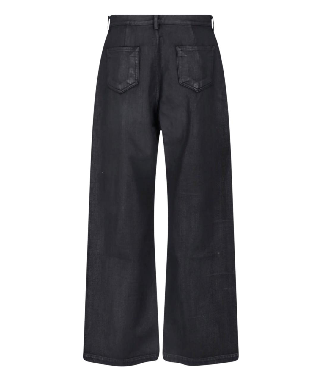 RICK OWENS DRKSHDW Черные хлопковые прямые джинсы, фото 2