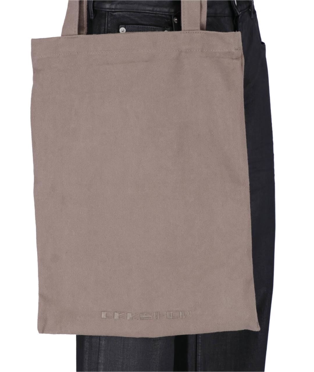 RICK OWENS DRKSHDW Черные хлопковые прямые джинсы, фото 4