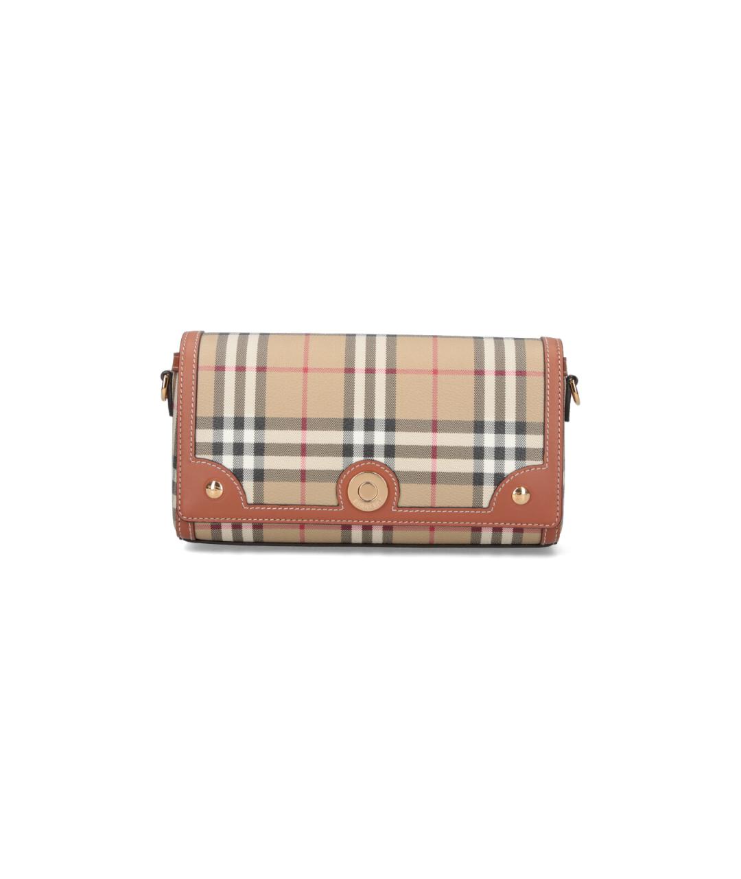 BURBERRY Бежевая канва сумка через плечо, фото 1