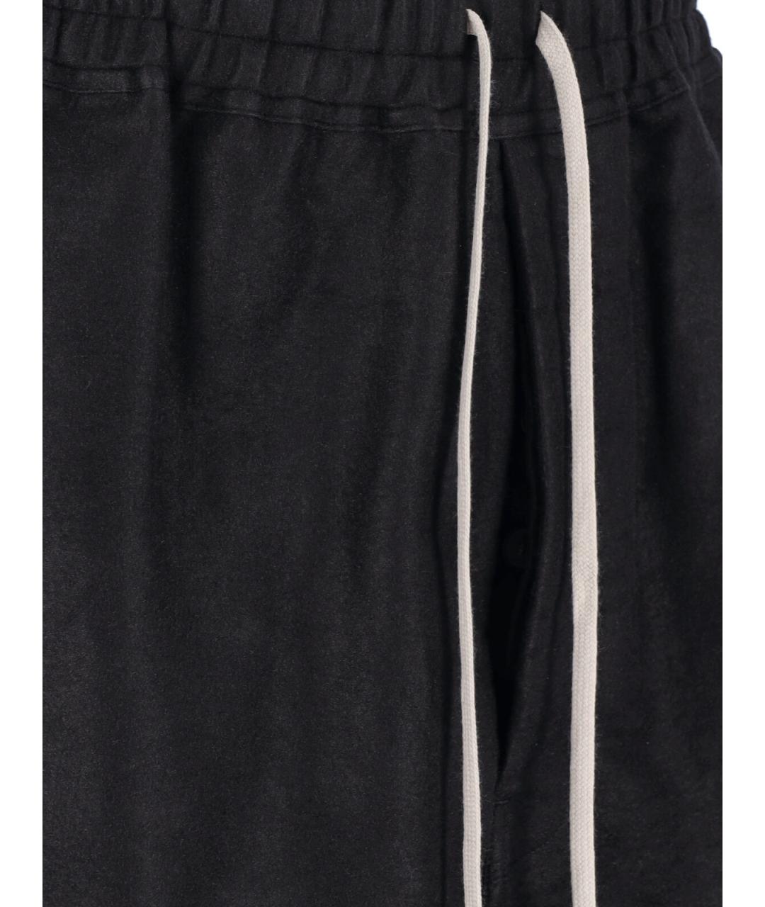 RICK OWENS Черные рами шорты, фото 5