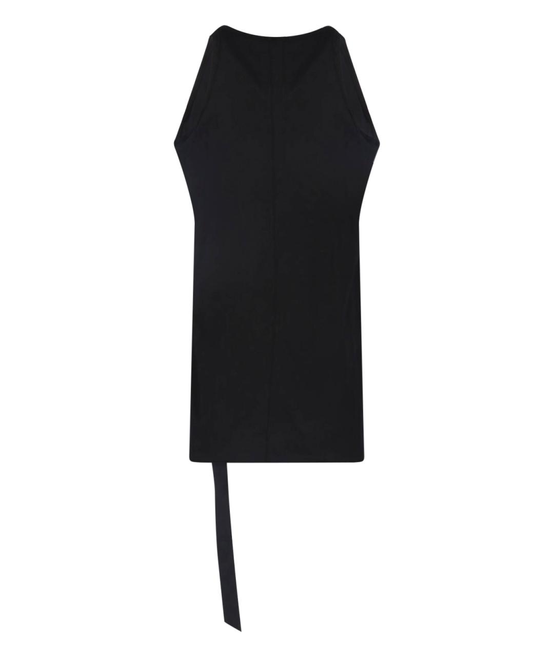 RICK OWENS DRKSHDW Черная хлопковая майка, фото 2