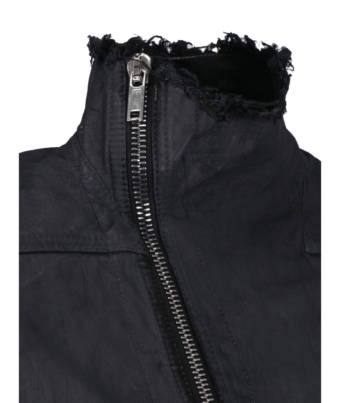 RICK OWENS DRKSHDW Черная хлопковая куртка, фото 3