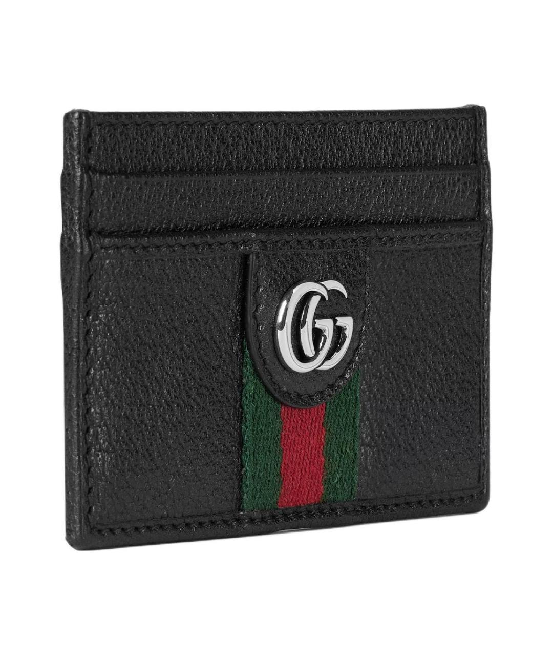 GUCCI Черный кожаный кардхолдер, фото 2