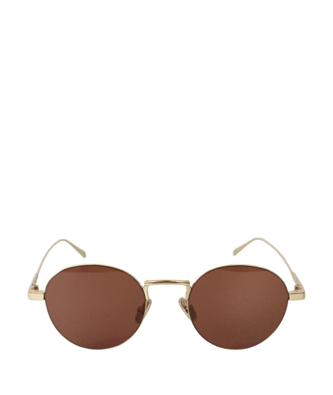 CELINE Золотые металлические солнцезащитные очки, фото 1