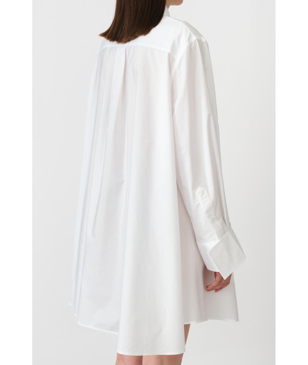 CELINE Белое хлопковое повседневное платье, фото 5
