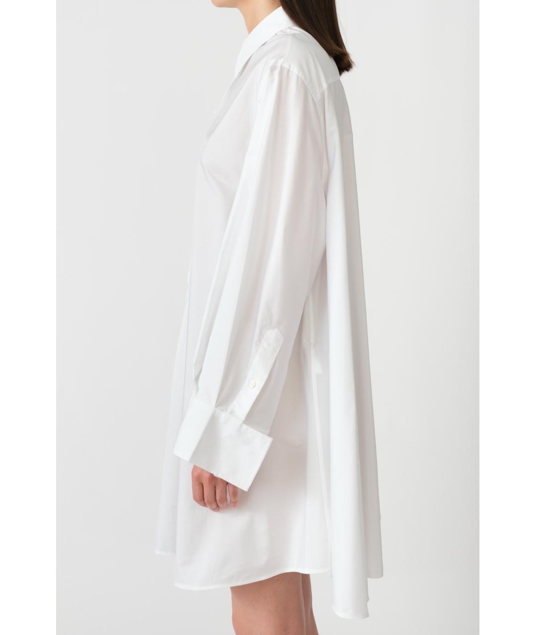 CELINE Белое хлопковое повседневное платье, фото 4