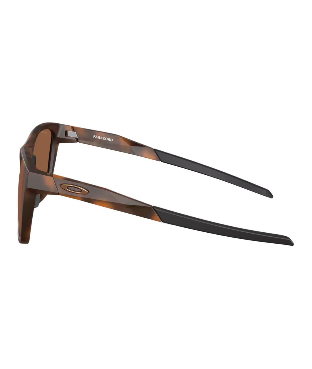 OAKLEY Коричневые пластиковые солнцезащитные очки, фото 3