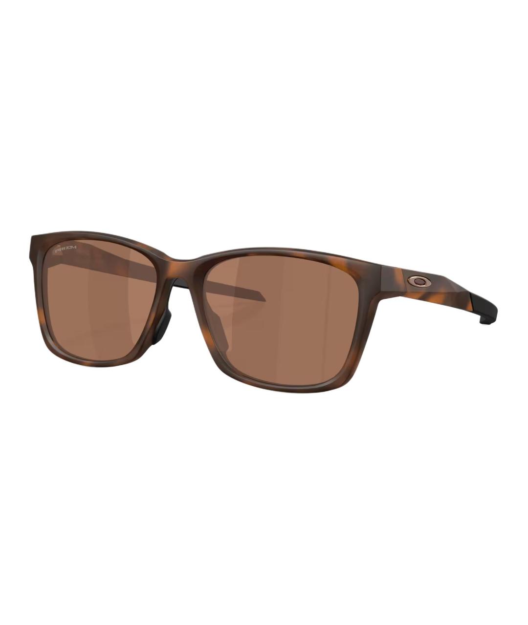 OAKLEY Коричневые пластиковые солнцезащитные очки, фото 1