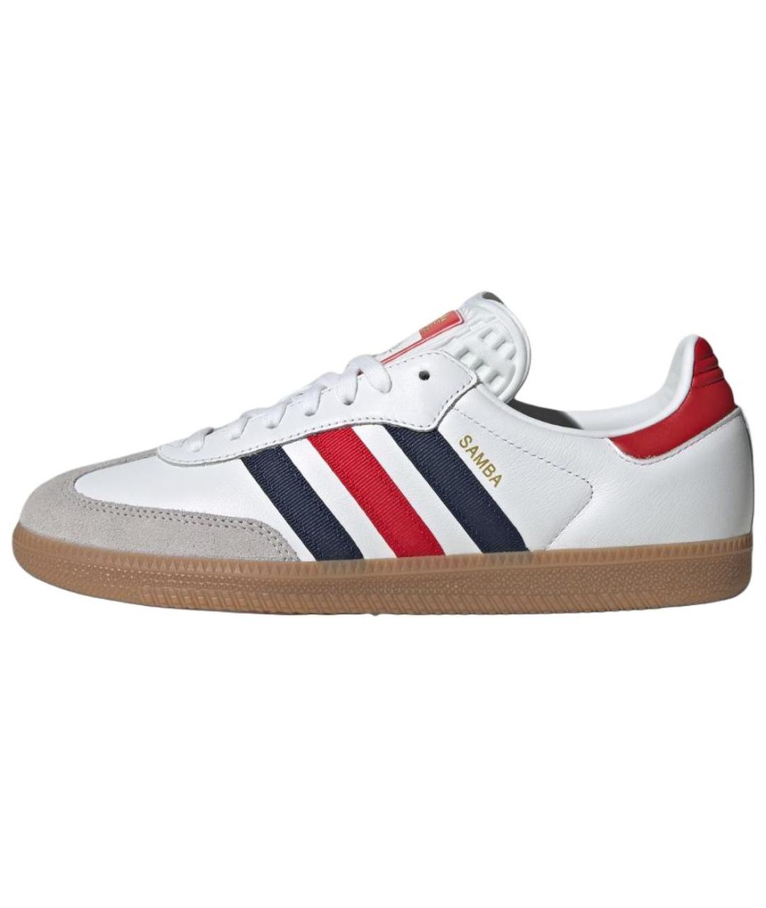ADIDAS Белые кожаные низкие кроссовки / кеды, фото 2