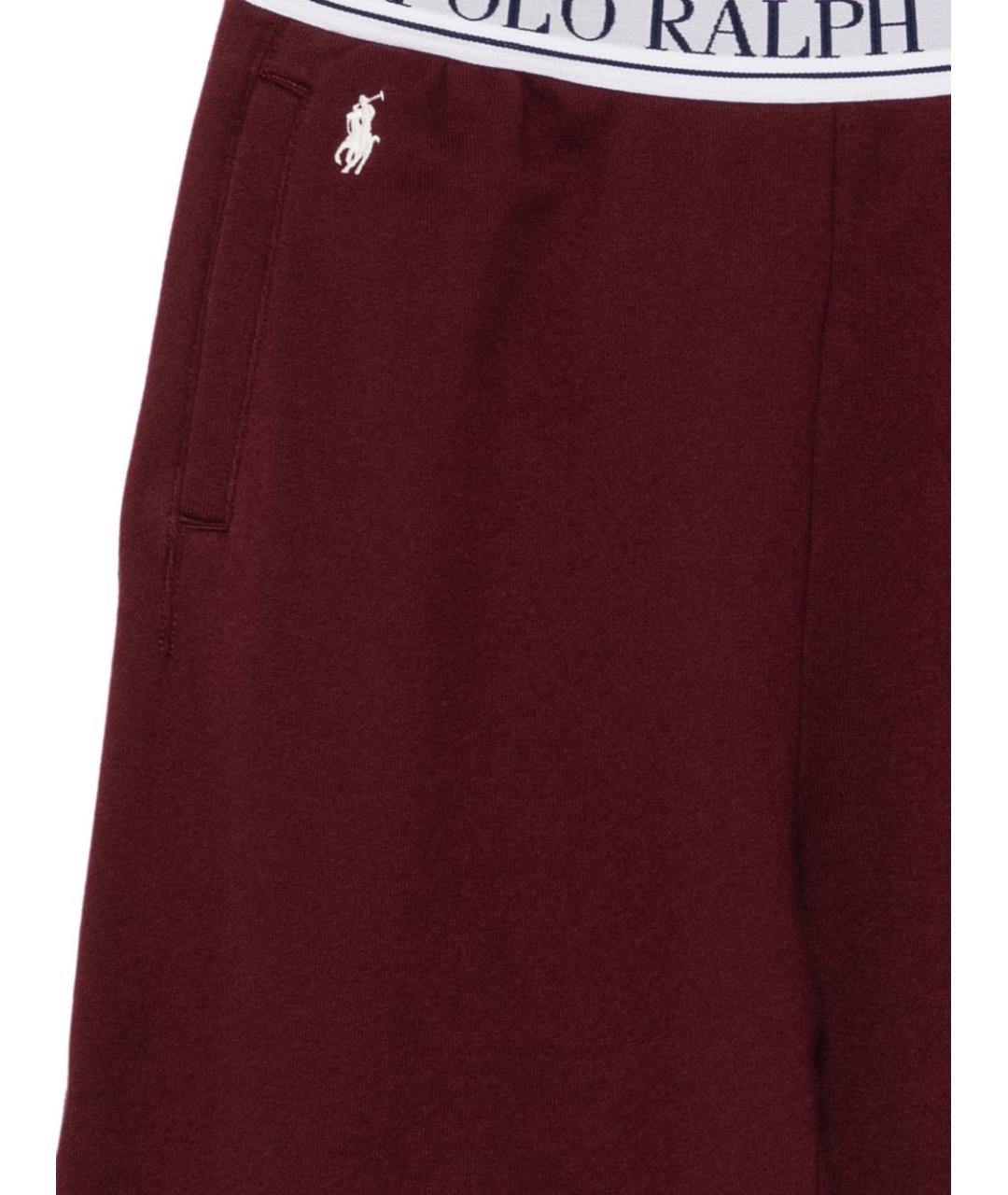 POLO RALPH LAUREN Красные хлопковые спортивные брюки и шорты, фото 2