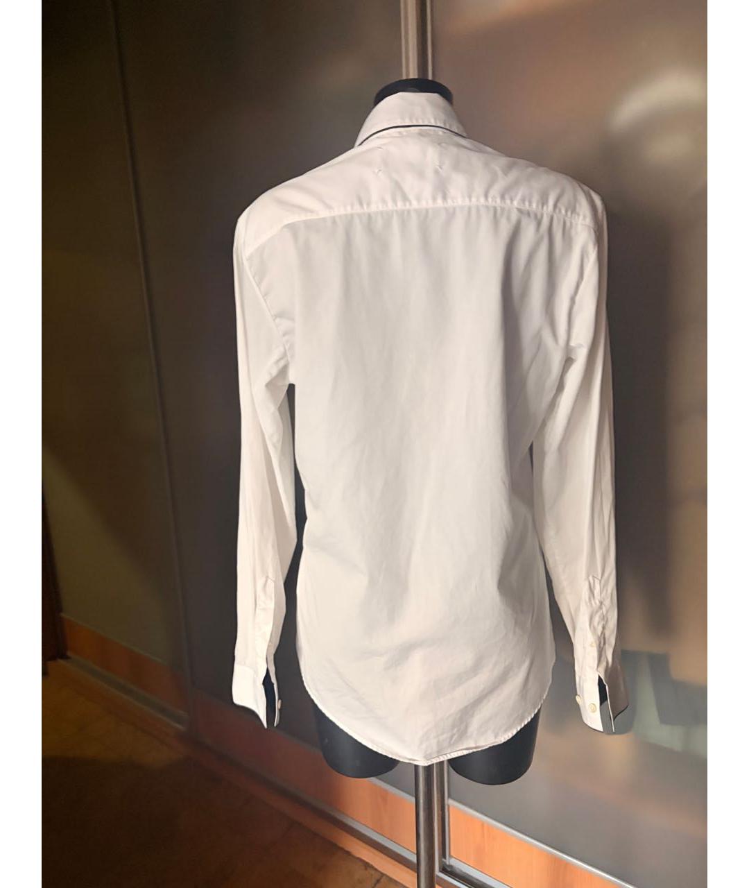 MAISON MARGIELA Белая хлопковая классическая рубашка, фото 3