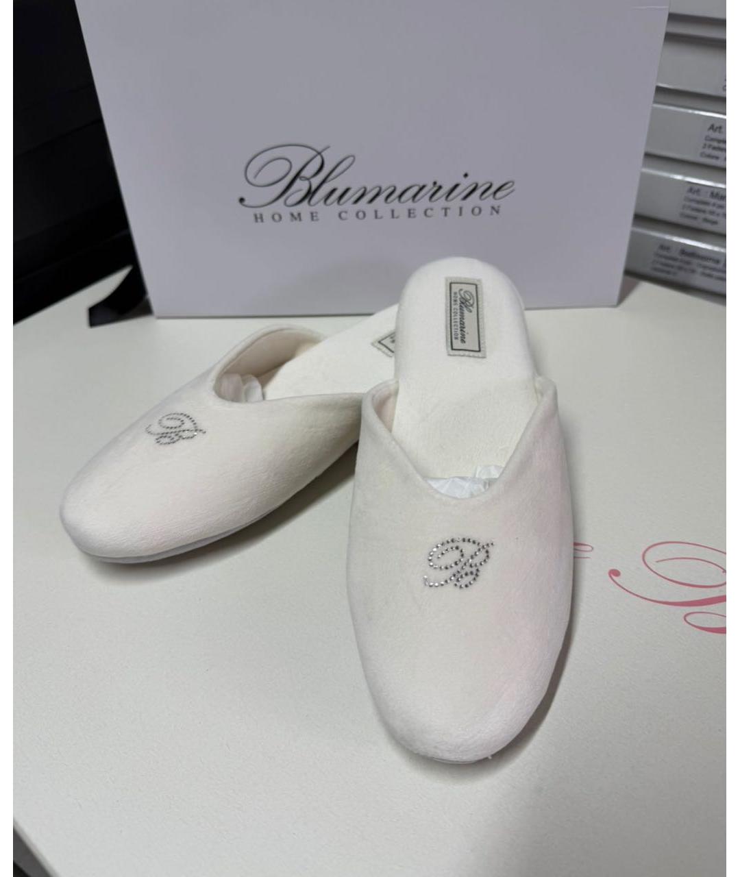BLUMARINE Белые мюли, фото 3