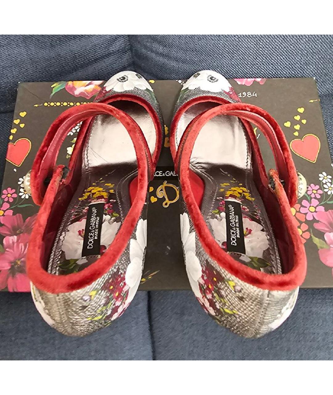 DOLCE&GABBANA Мульти кожаные туфли, фото 3