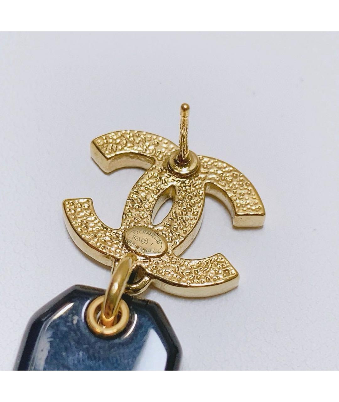 CHANEL Золотые серьги, фото 5