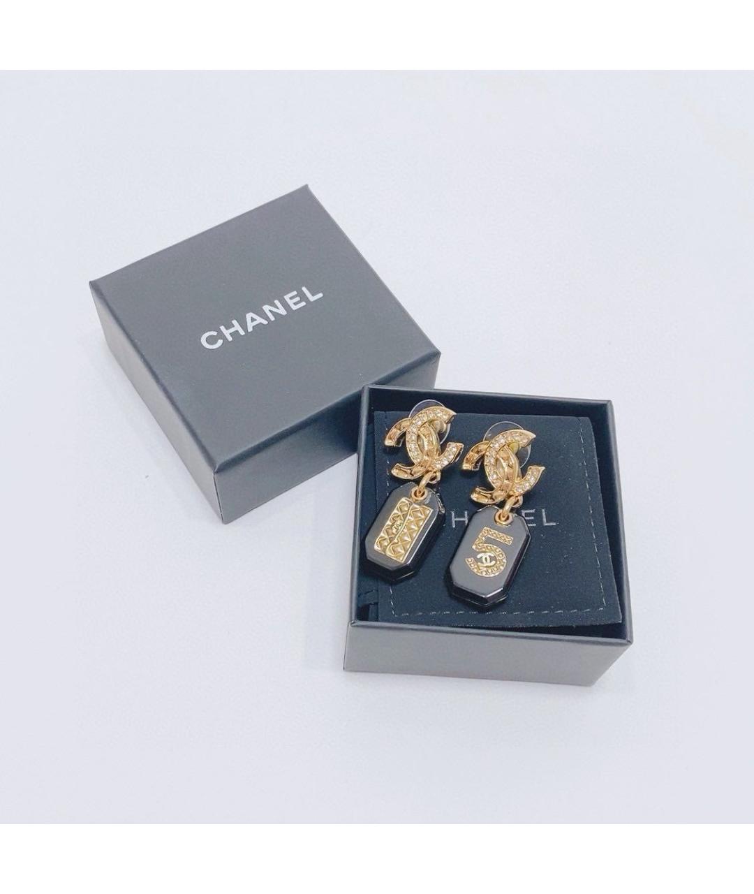 CHANEL Золотые серьги, фото 2