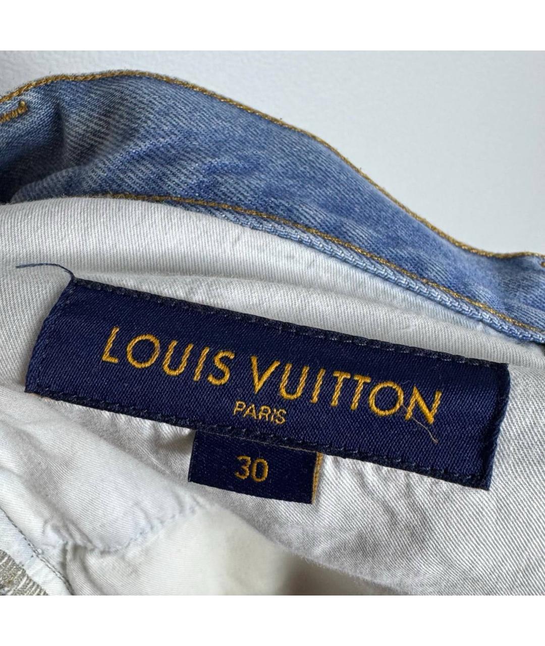 LOUIS VUITTON Голубые прямые джинсы, фото 4