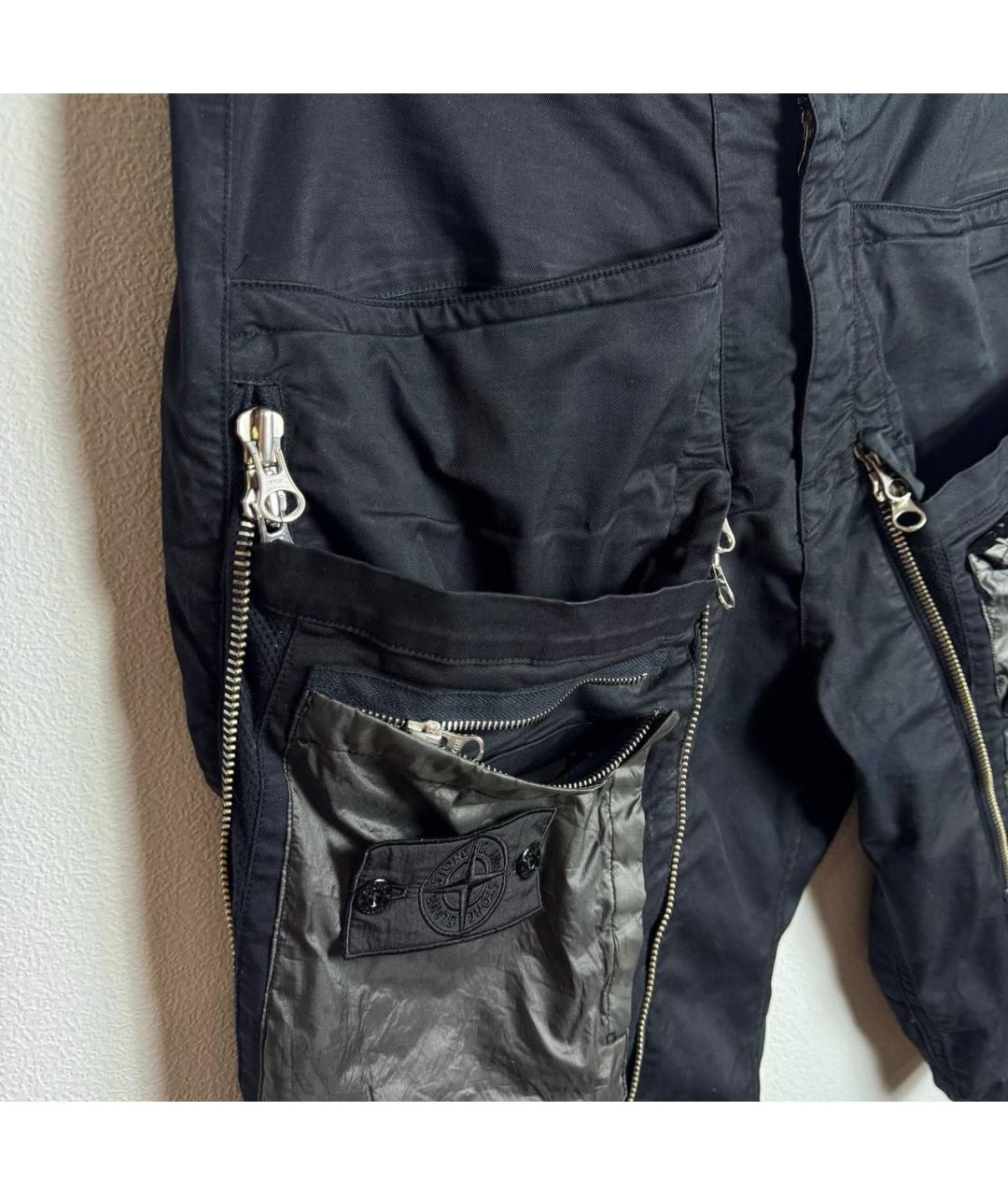 STONE ISLAND Черные шорты, фото 6