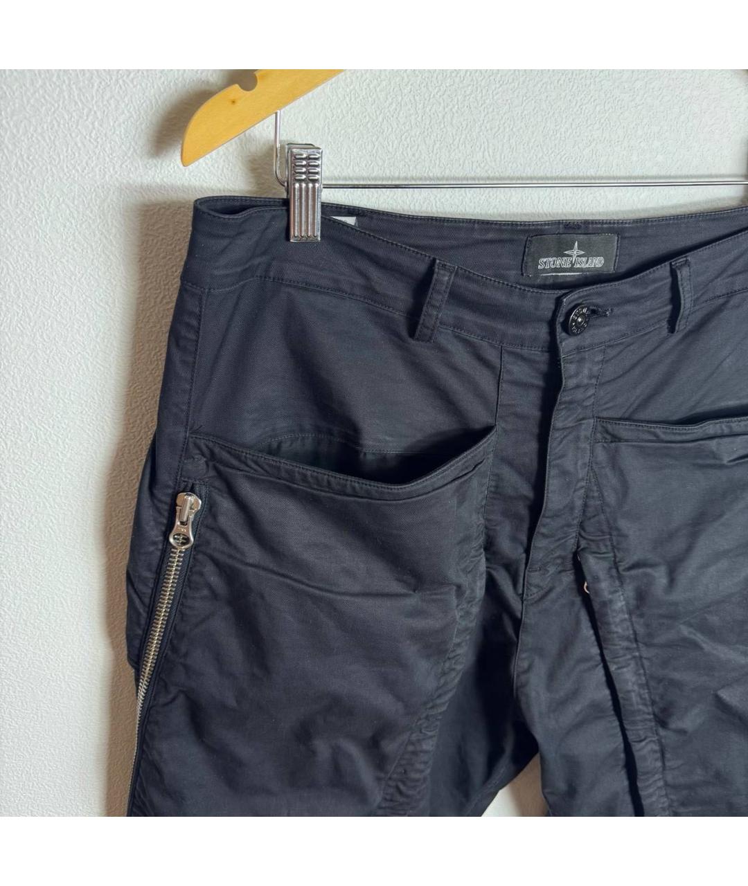STONE ISLAND Черные шорты, фото 4