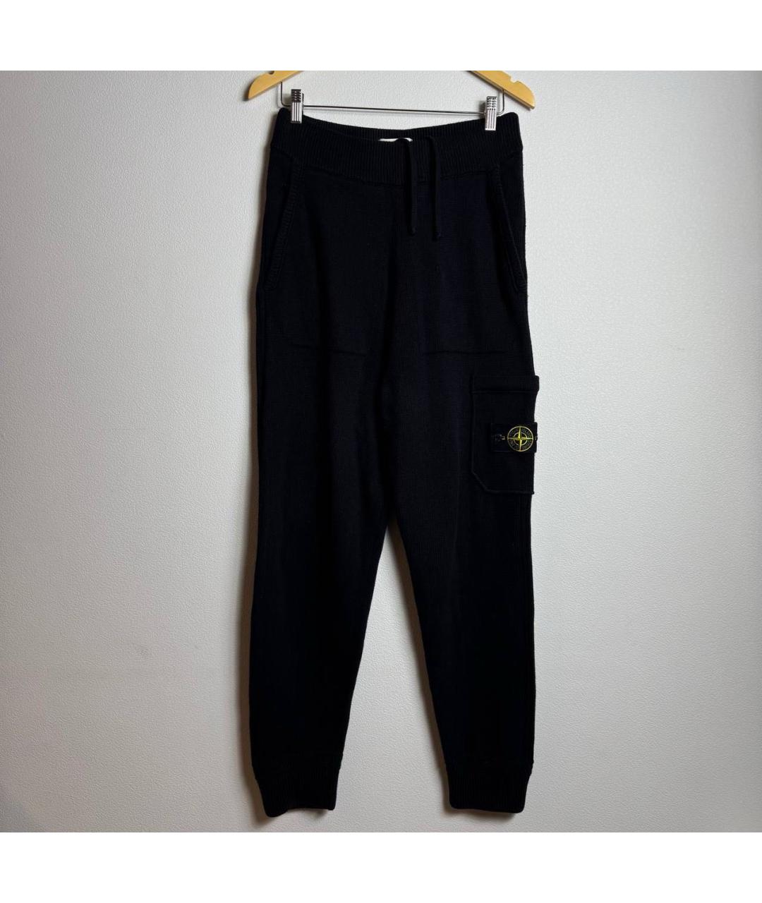 STONE ISLAND Черные повседневные брюки, фото 6