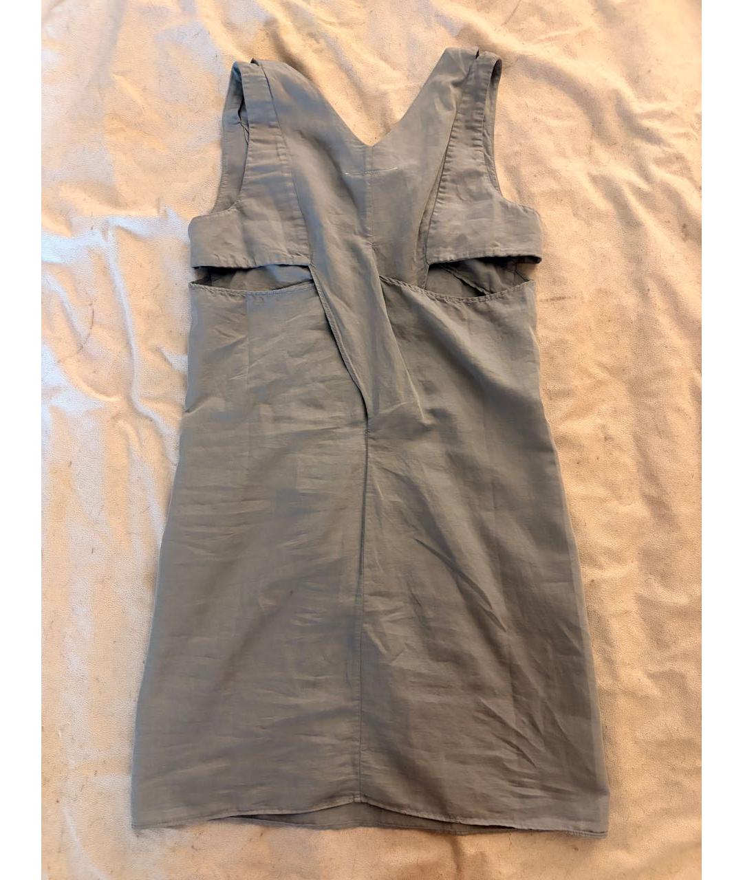 MAISON MARGIELA Голубое хлопковое повседневное платье, фото 2