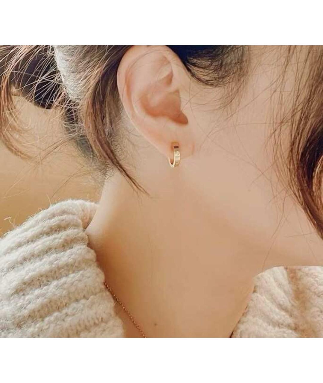 CARTIER Золотые серьги из розового золота, фото 5
