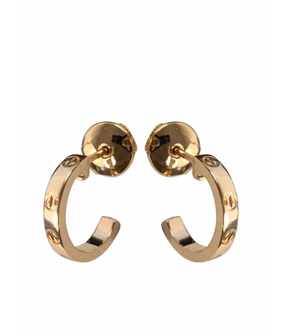 CARTIER Золотые серьги из розового золота, фото 1