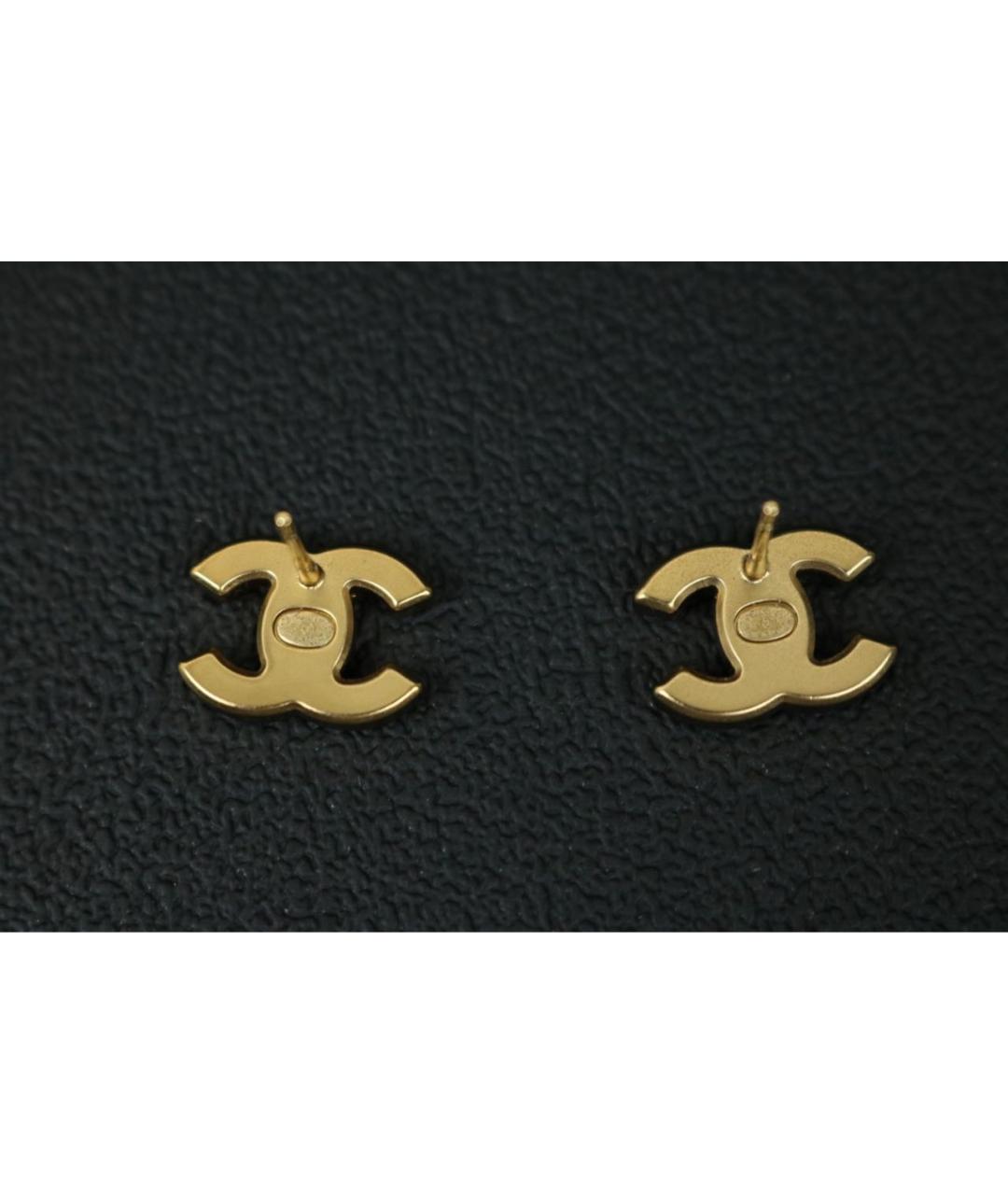 CHANEL Золотые серьги, фото 2