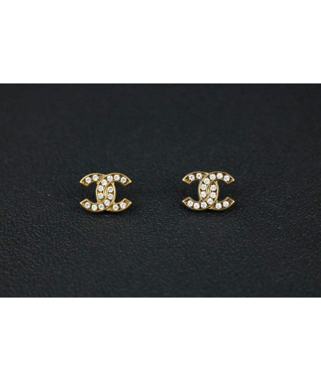 CHANEL Золотые серьги, фото 8