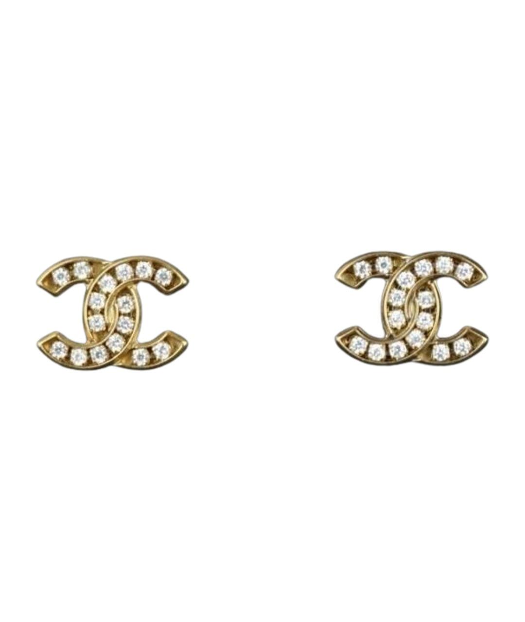 CHANEL Золотые серьги, фото 1
