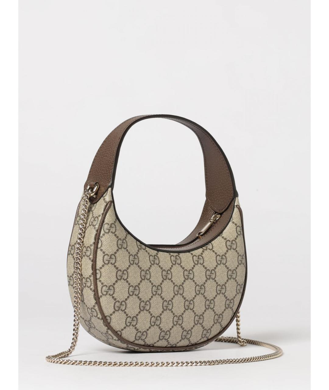 GUCCI Бежевая канва сумка с короткими ручками, фото 3