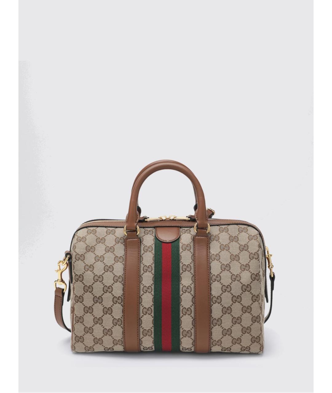 GUCCI Бежевая канва сумка тоут, фото 2