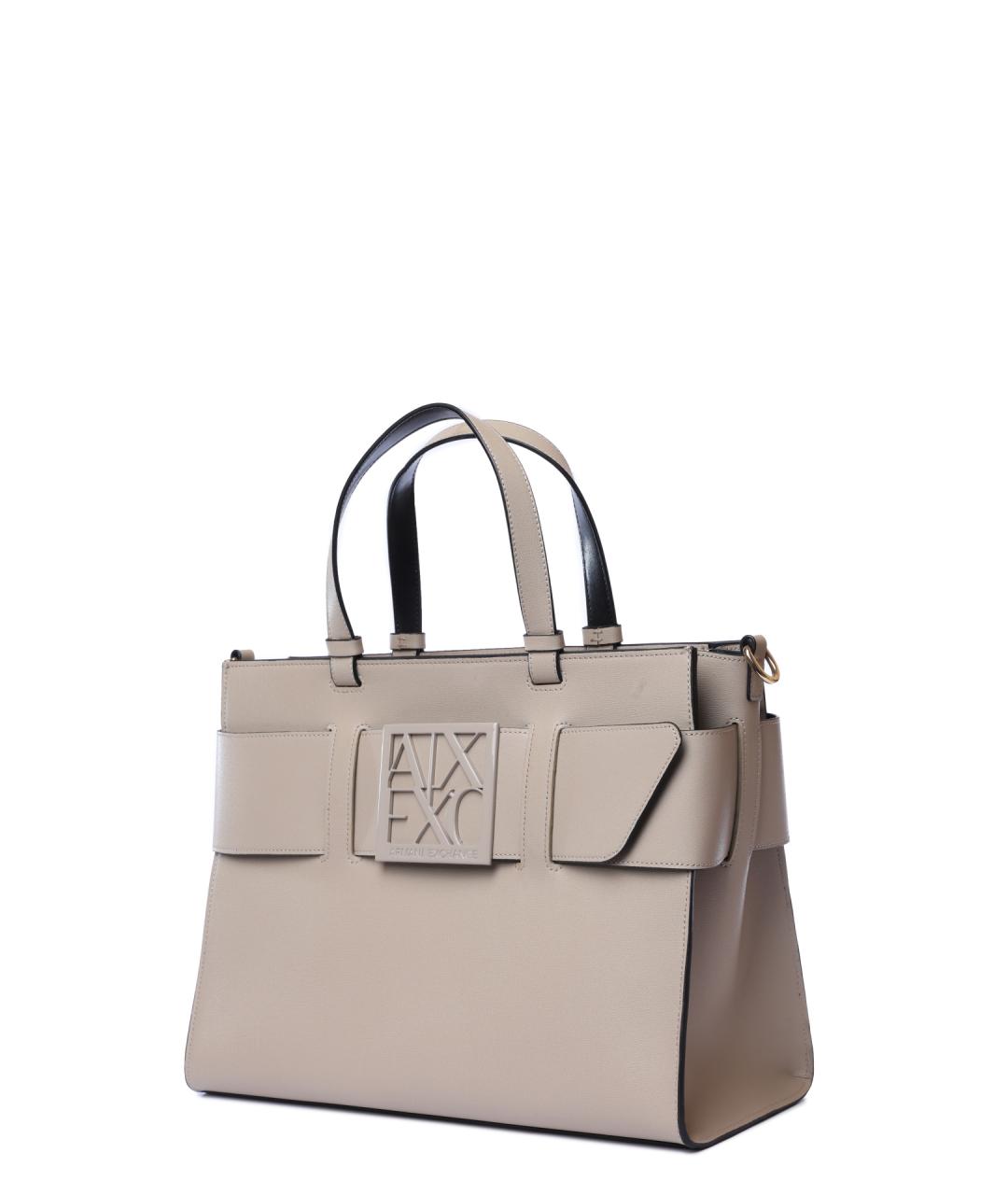 ARMANI EXCHANGE Бежевая сумка через плечо, фото 2