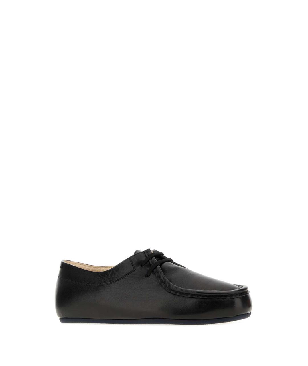 JIL SANDER Черные кожаные лоферы, фото 2