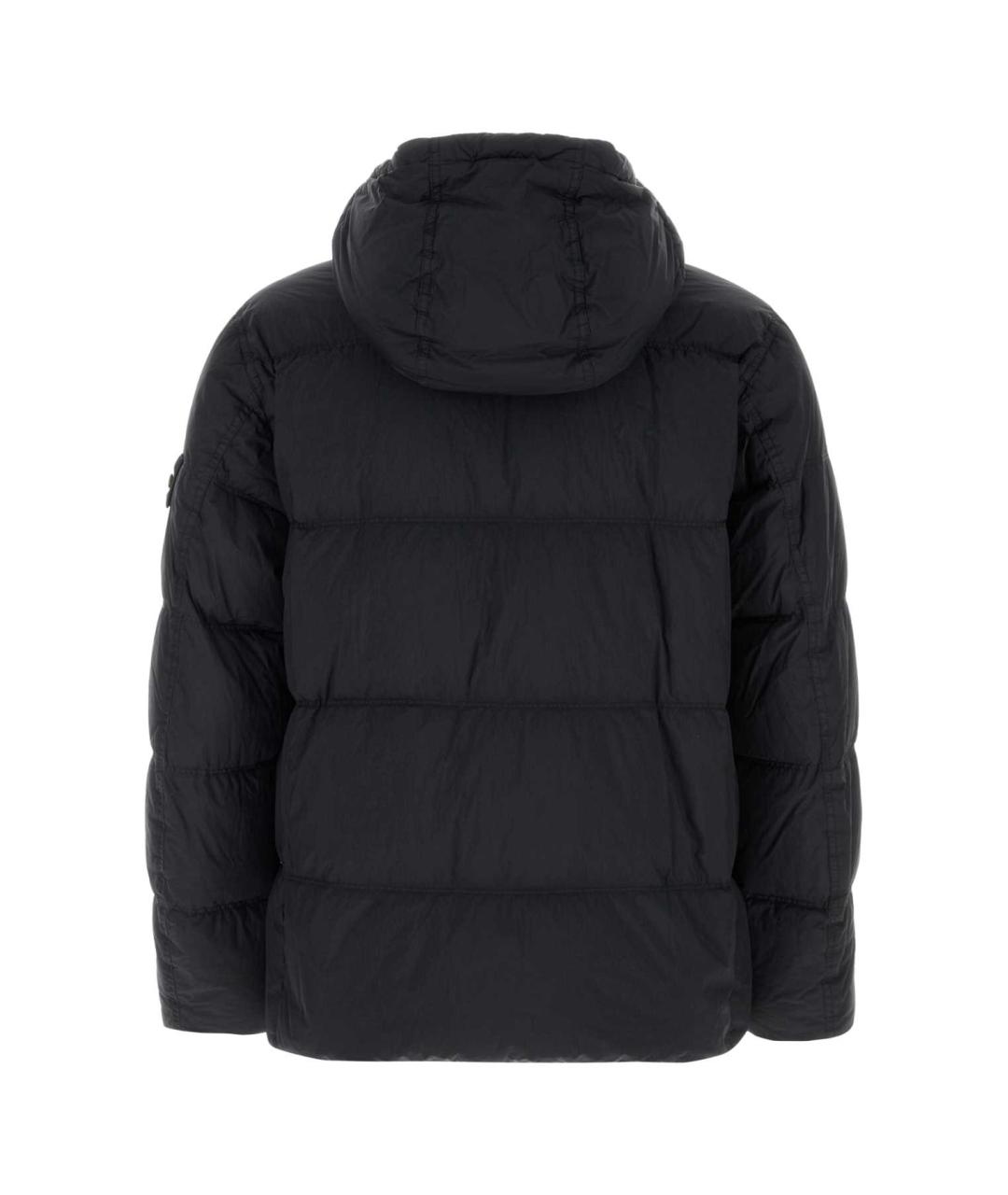 STONE ISLAND Черная полиамидовая куртка, фото 2