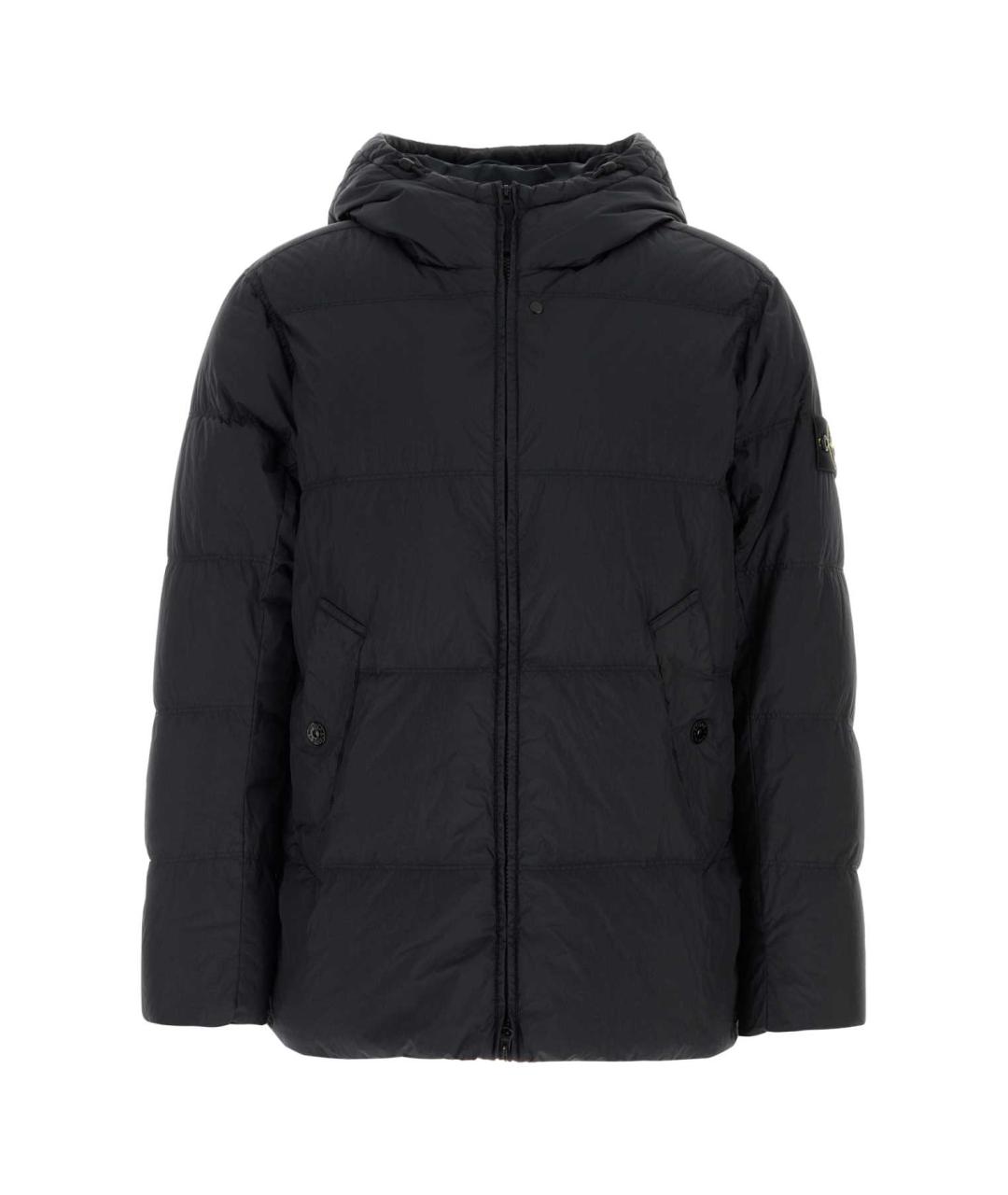 STONE ISLAND Черная полиамидовая куртка, фото 1