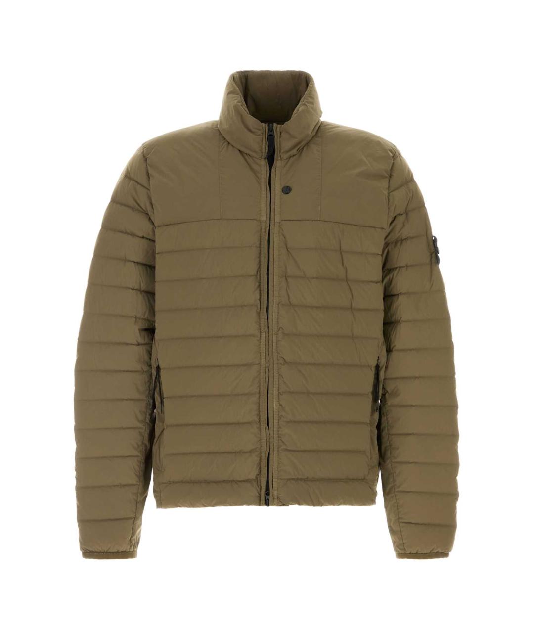 STONE ISLAND Зеленая полиамидовая куртка, фото 1