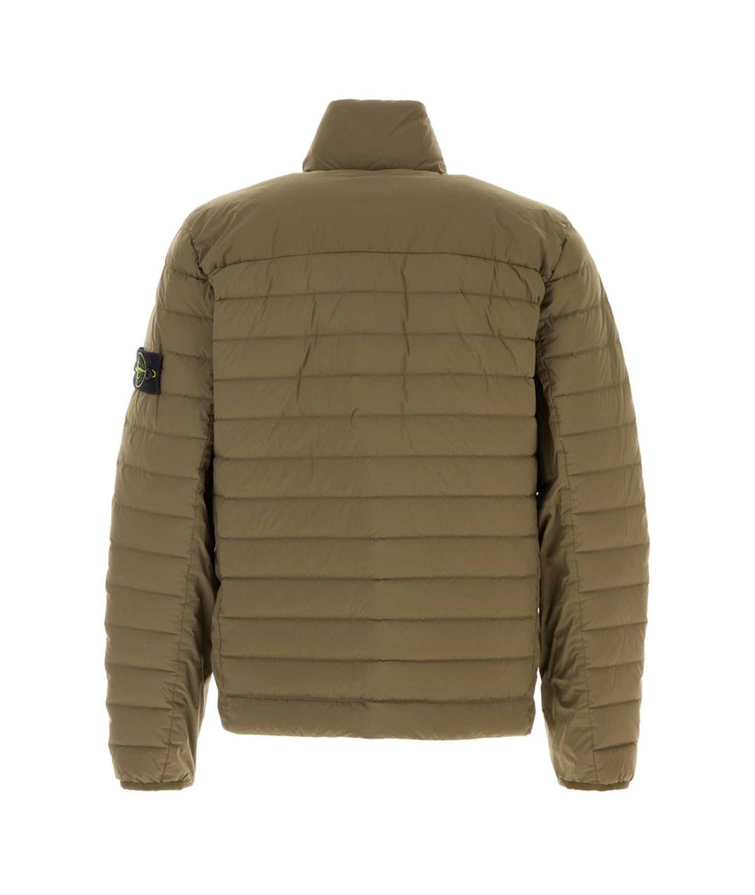STONE ISLAND Зеленая полиамидовая куртка, фото 2