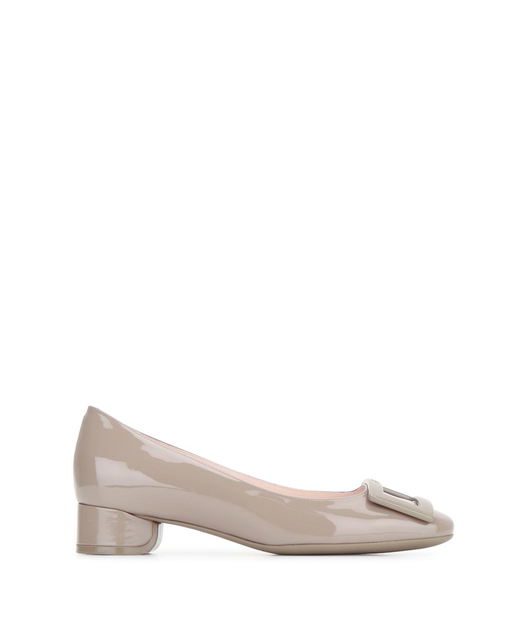 ROGER VIVIER Серые кожаные туфли, фото 1