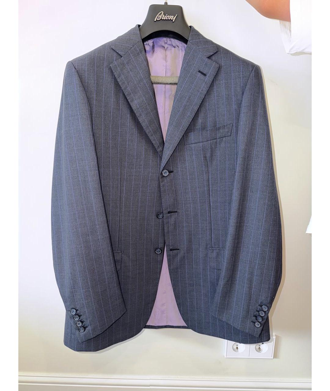 BRIONI Серый классический костюм, фото 9